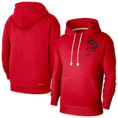 Atlanta Hawks Courtside Standard Issue Premium Performance Pullover Hoodie Red - Nike