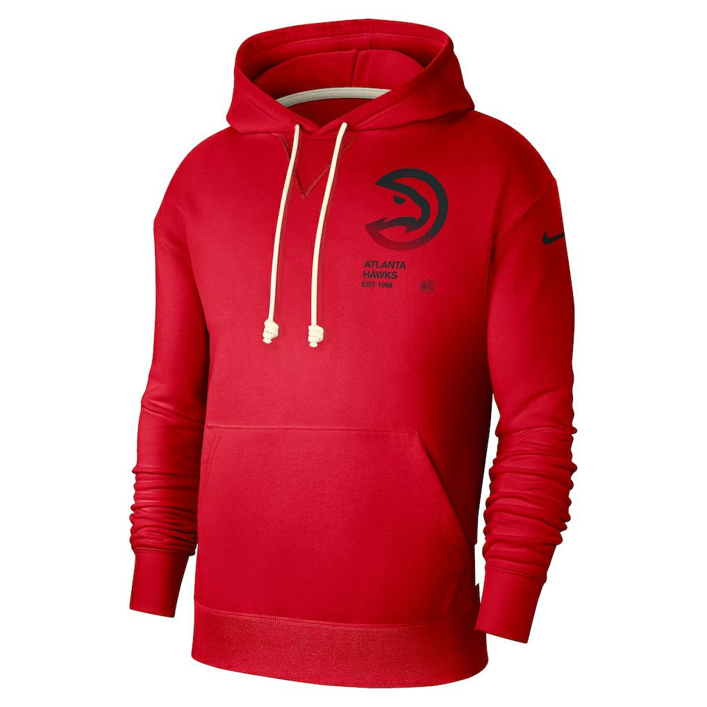 Atlanta Hawks Courtside Standard Issue Premium Performance Pullover Hoodie Red - Nike