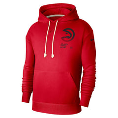 Atlanta Hawks Courtside Standard Issue Premium Performance Pullover Hoodie Red - Nike