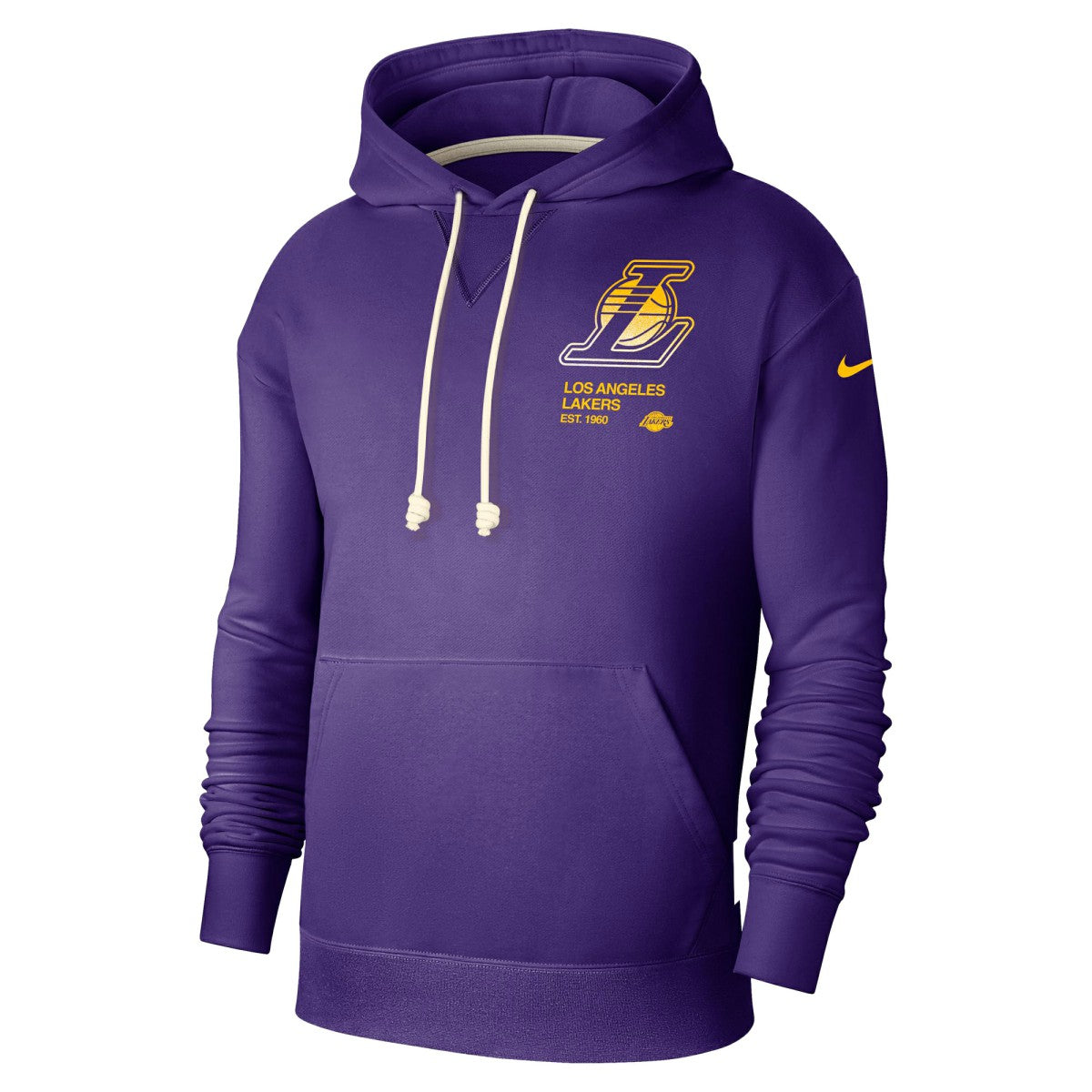 Los Angeles Lakers Courtside Standard Issue Premium Performance Pullover Hoodie Purple - Nike