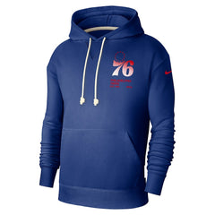 Philadelphia 76ers Courtside Standard Issue Premium Performance Pullover Hoodie Royal - Nike