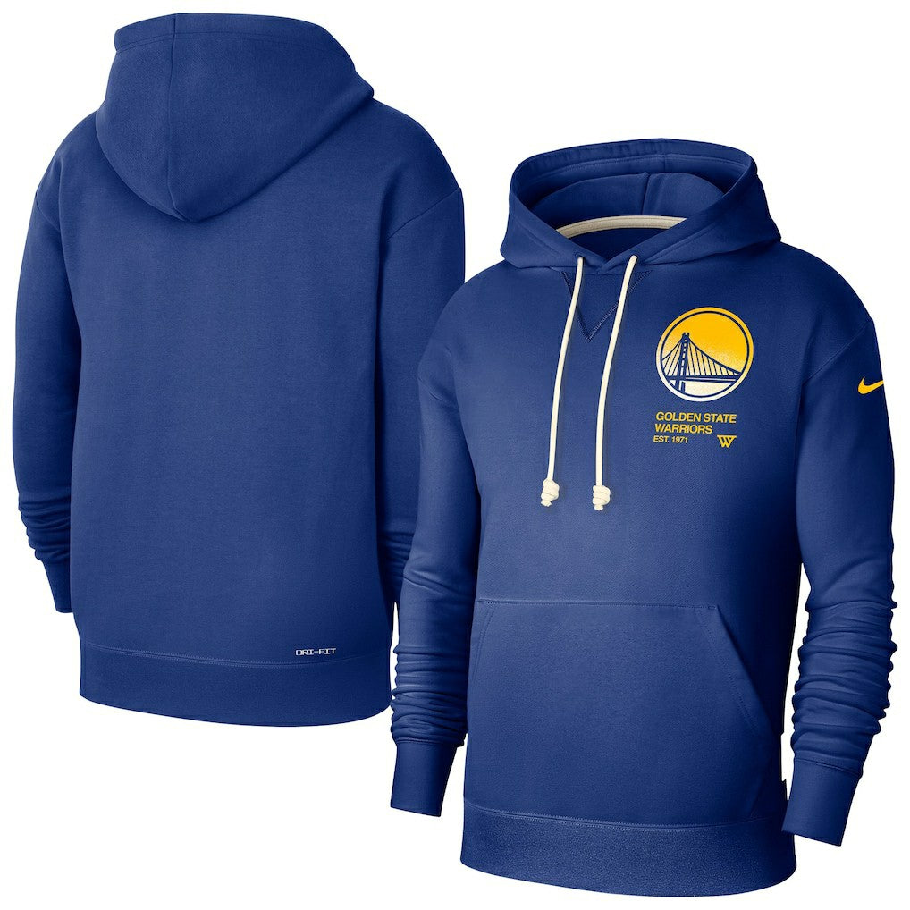 Golden State Warriors Courtside Standard Issue Premium Performance Pullover Hoodie Royal - Nike