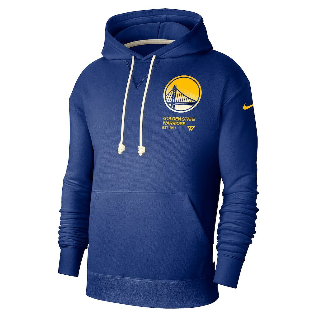 Golden State Warriors Courtside Standard Issue Premium Performance Pullover Hoodie Royal - Nike