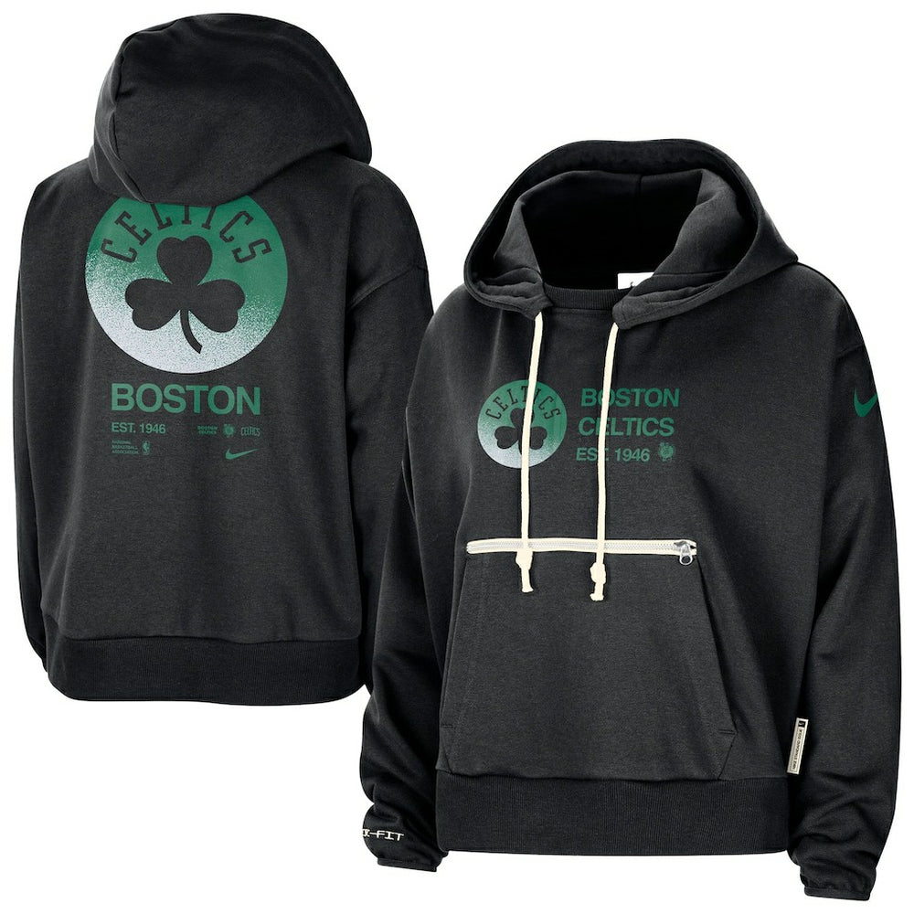 Boston Celtics Women's Courtside Standard Issue Performance Pullover Hoodie Black - Nike