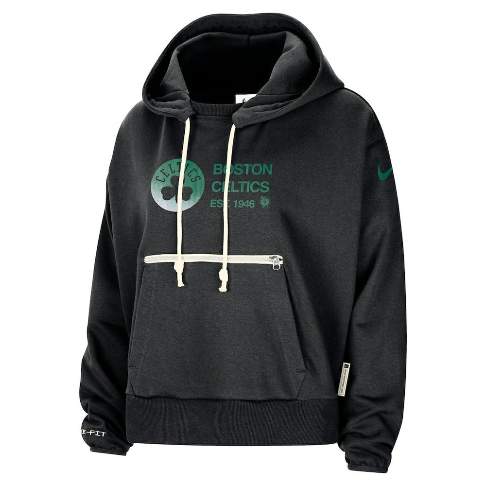 Boston Celtics Women's Courtside Standard Issue Performance Pullover Hoodie Black - Nike