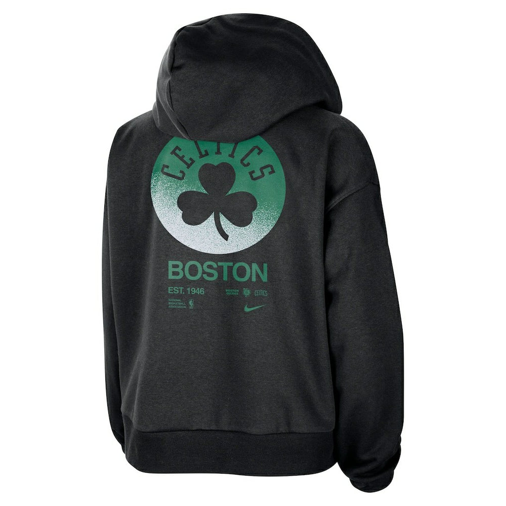 Boston Celtics Women's Courtside Standard Issue Performance Pullover Hoodie Black - Nike