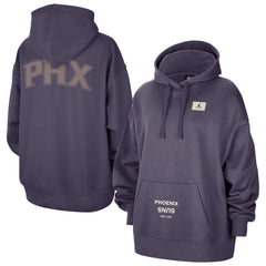 Phoenix Suns Jordan Brand Women's Courtside Statement Edition Oversized Pullover Hoodie Purple