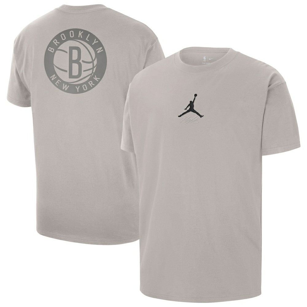 Brooklyn Nets Jordan Brand Statement Edition Jumpman Flight Heavyweight T-Shirt Stone outlet