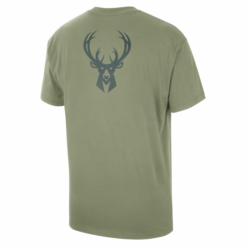 Milwaukee Bucks Jordan Brand Statement Edition Jumpman Flight Heavyweight T-Shirt Green