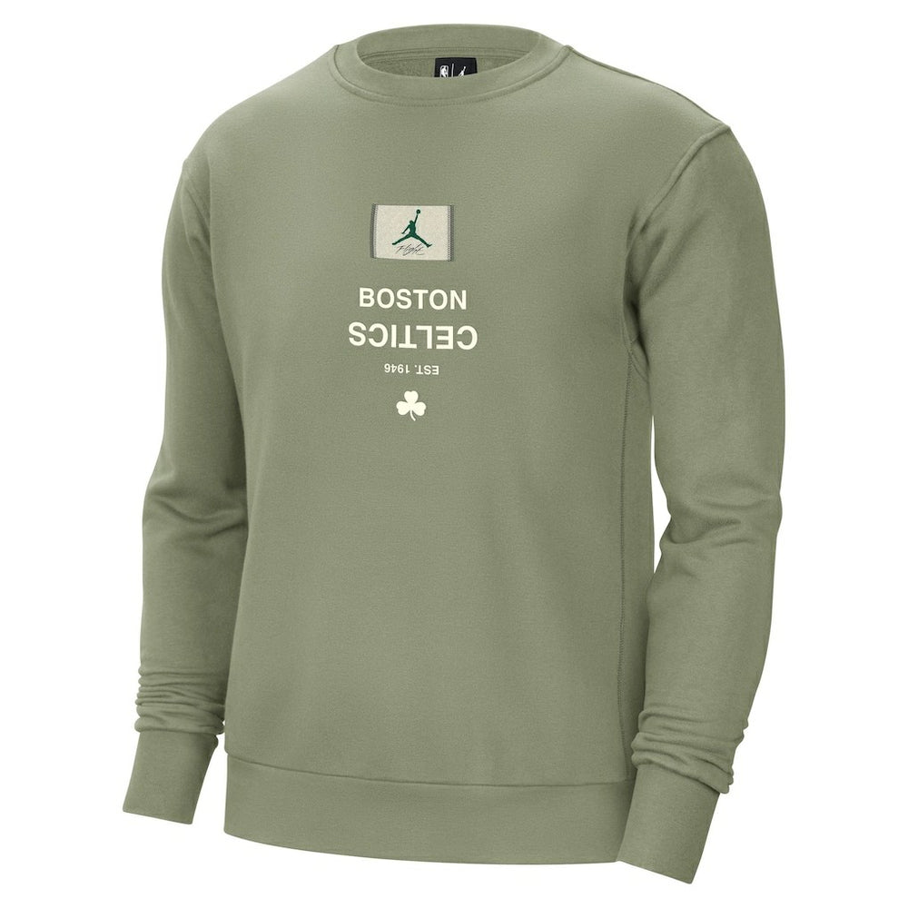 Boston Celtics Jordan Brand Courtside Statement Edition Heavyweight Pullover Sweatshirt Green