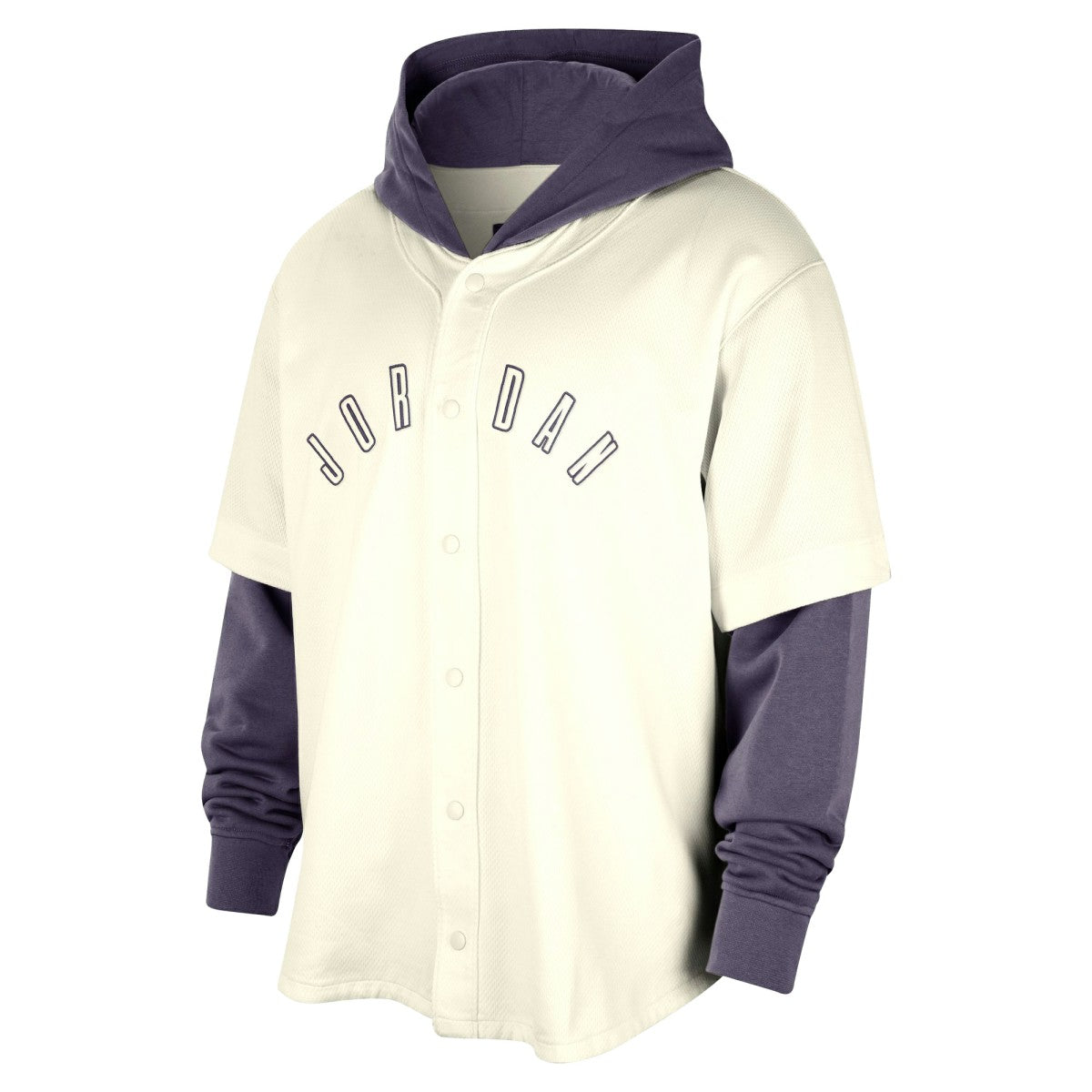 Phoenix Suns Jordan Brand Courtside Statement Edition MVP Jersey Pullover Hoodie Cream/Purple
