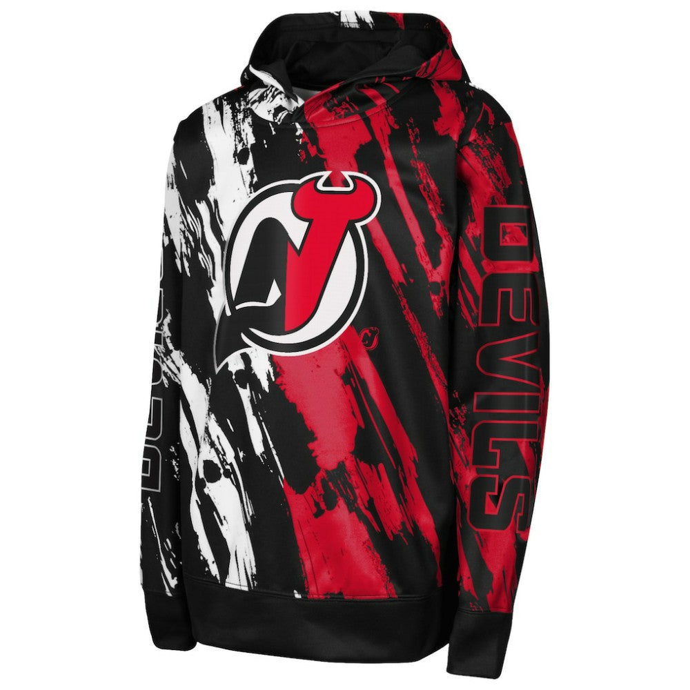 New Jersey Devils Preschool Master Snipe Pullover Hoodie - Red | US 201002346