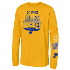 St. Louis Blues Youth Standout Long Sleeve T-Shirt - Gold | US 201002388