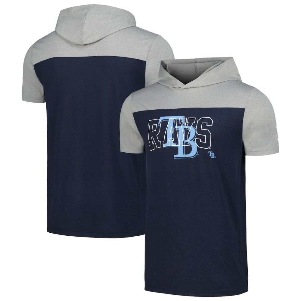 Tampa Bay Rays New Era Active Brushed Hoodie T-Shirt - Navy Hoodies