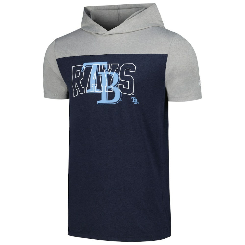 Tampa Bay Rays New Era Active Brushed Hoodie T-Shirt - Navy Hoodies