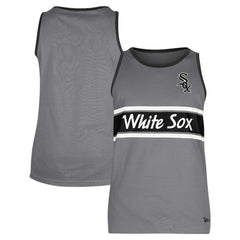 Chicago White Sox New Era Jersey Ringer Tank Top - Gray Jerseys