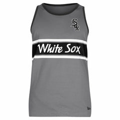 Chicago White Sox New Era Jersey Ringer Tank Top - Gray Jerseys