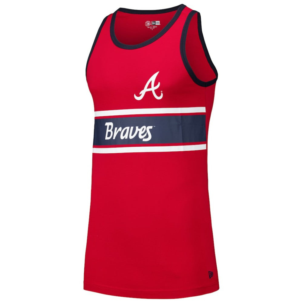 Atlanta Braves New Era Jersey Ringer Tank Top - Red Jerseys