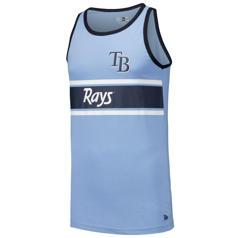 Tampa Bay Rays New Era Jersey Ringer Tank Top - Light Blue Jerseys