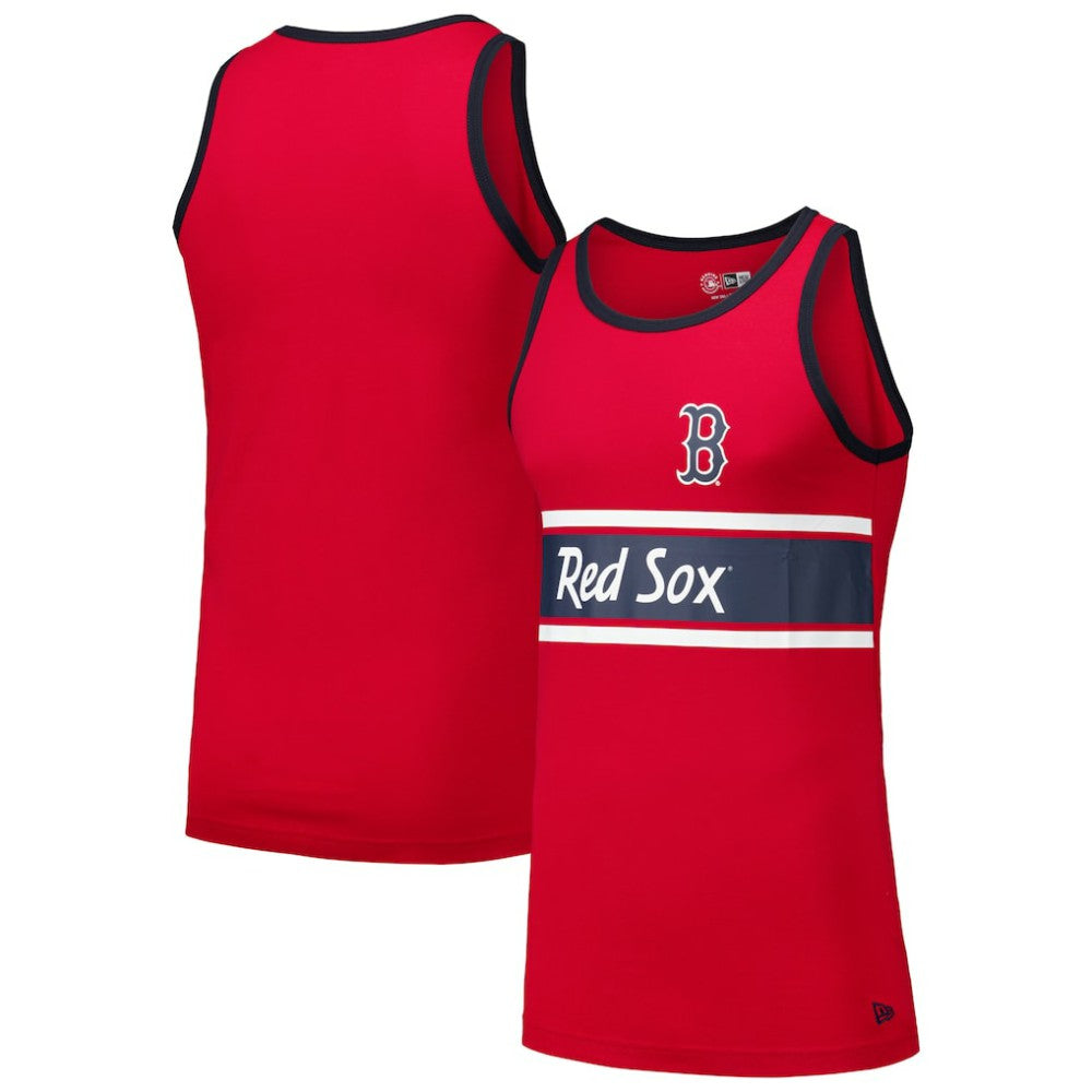 Boston Red Sox New Era Jersey Ringer Tank Top - Red Jerseys