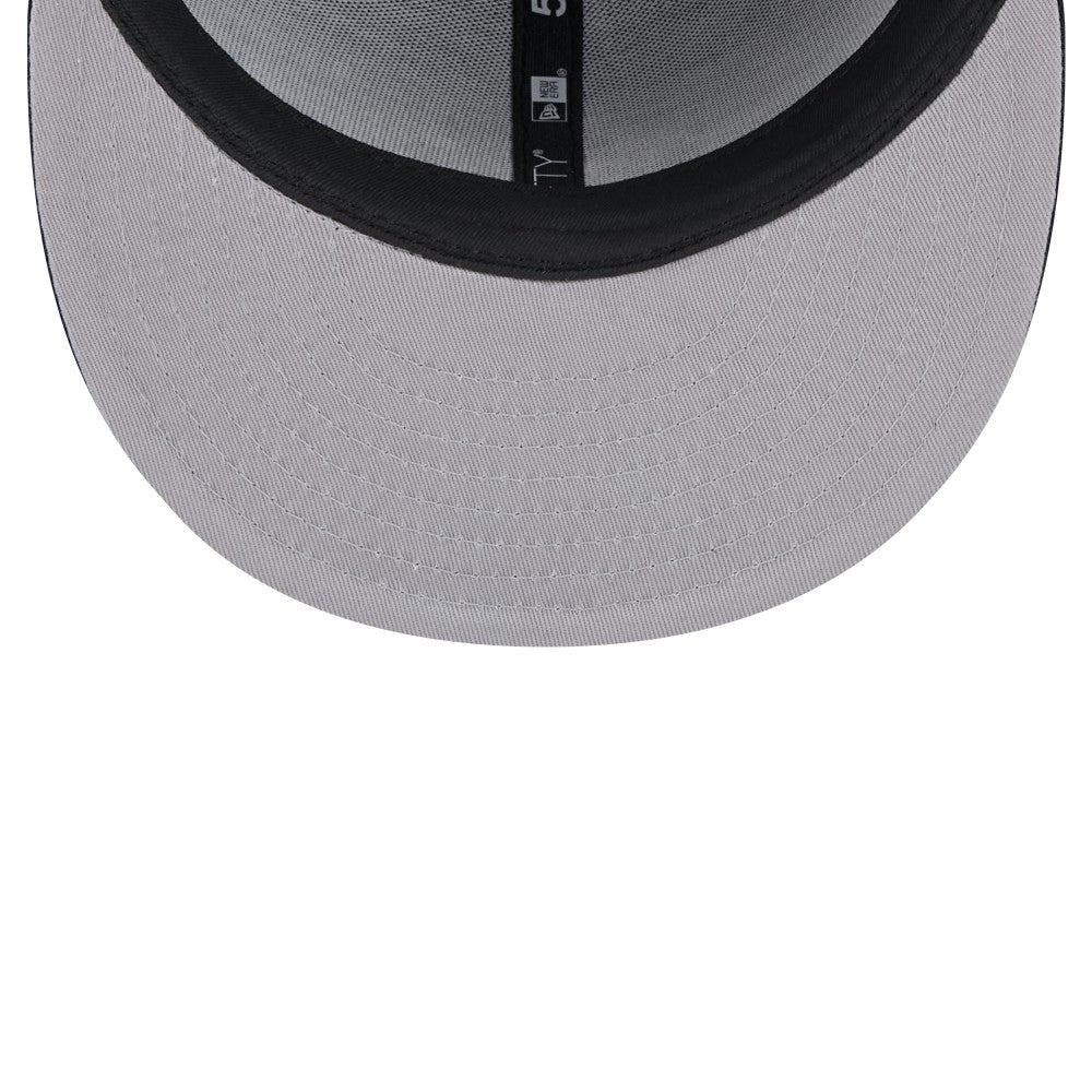 Miami Marlins New Era White Logo 59FIFTY Fitted Hat - Navy Hats