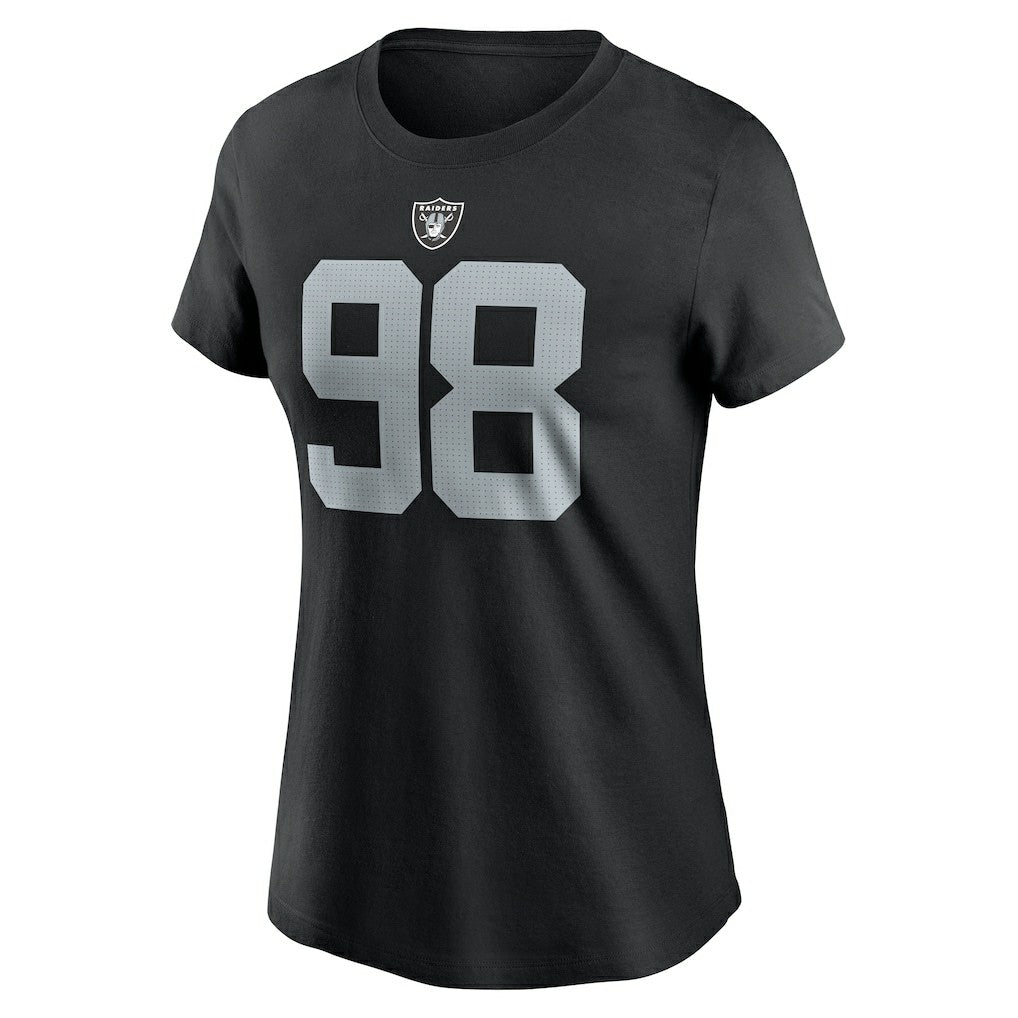 Maxx Crosby Las Vegas Raiders Women's Player Name & Number T-Shirt - Black T-shirts