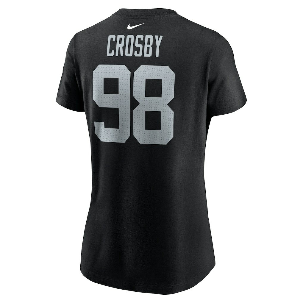 Maxx Crosby Las Vegas Raiders Women's Player Name & Number T-Shirt - Black T-shirts
