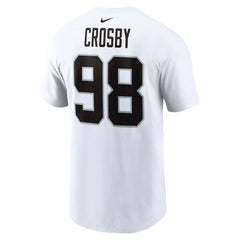 Maxx Crosby Las Vegas Raiders Player Name & Number T-Shirt - White T-shirts