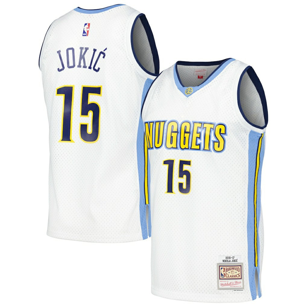 Nikola Jokic Denver Nuggets 2016/17 Throwback Swingman Jersey White - Mitchell & Ness outlet