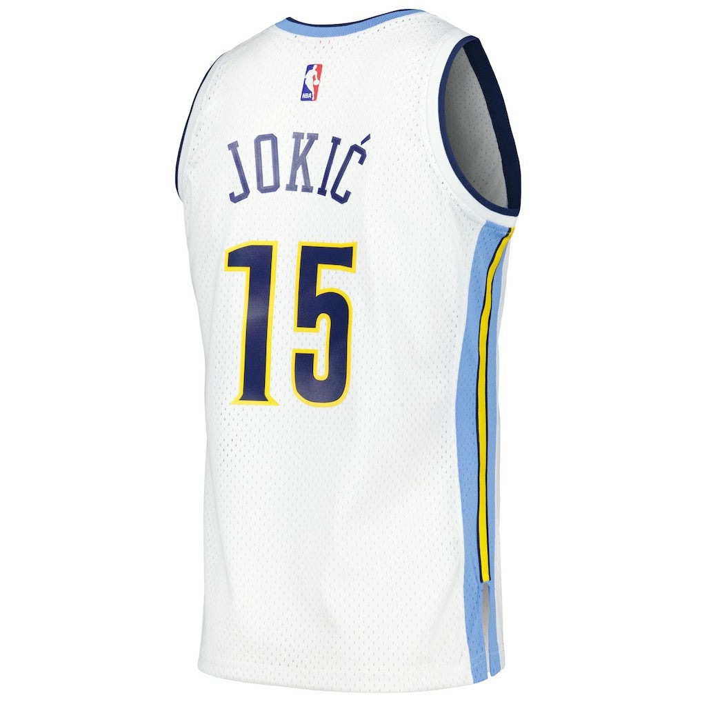 Nikola Jokic Denver Nuggets 2016/17 Throwback Swingman Jersey White - Mitchell & Ness outlet