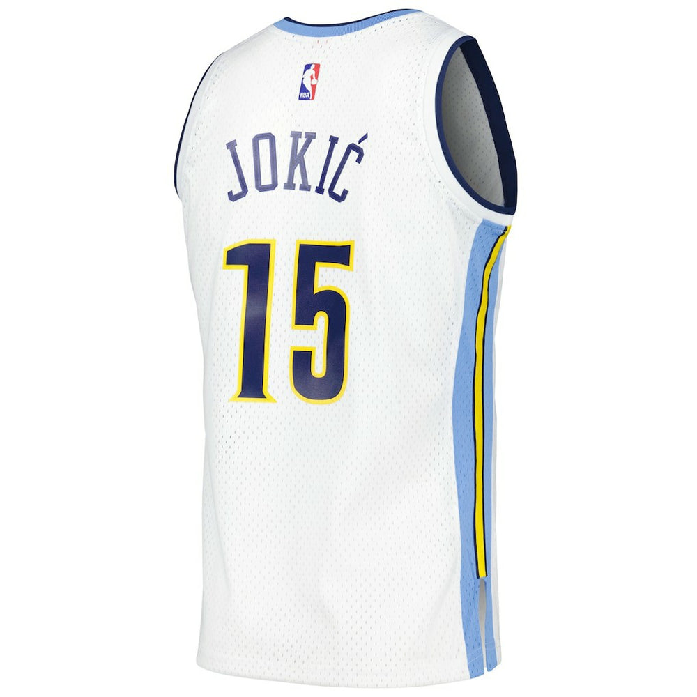 Nikola Jokic Denver Nuggets 2016/17 Throwback Swingman Jersey White - Mitchell & Ness outlet