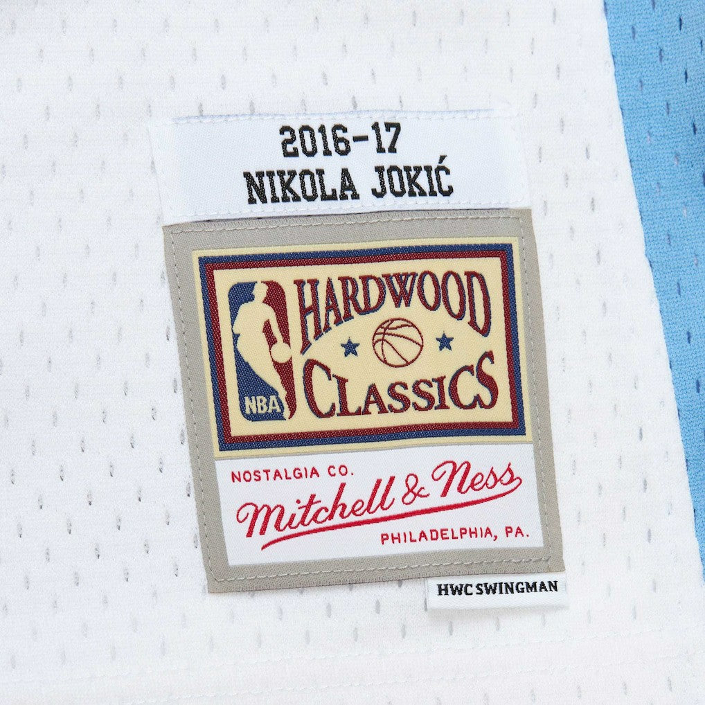 Nikola Jokic Denver Nuggets 2016/17 Throwback Swingman Jersey White - Mitchell & Ness outlet