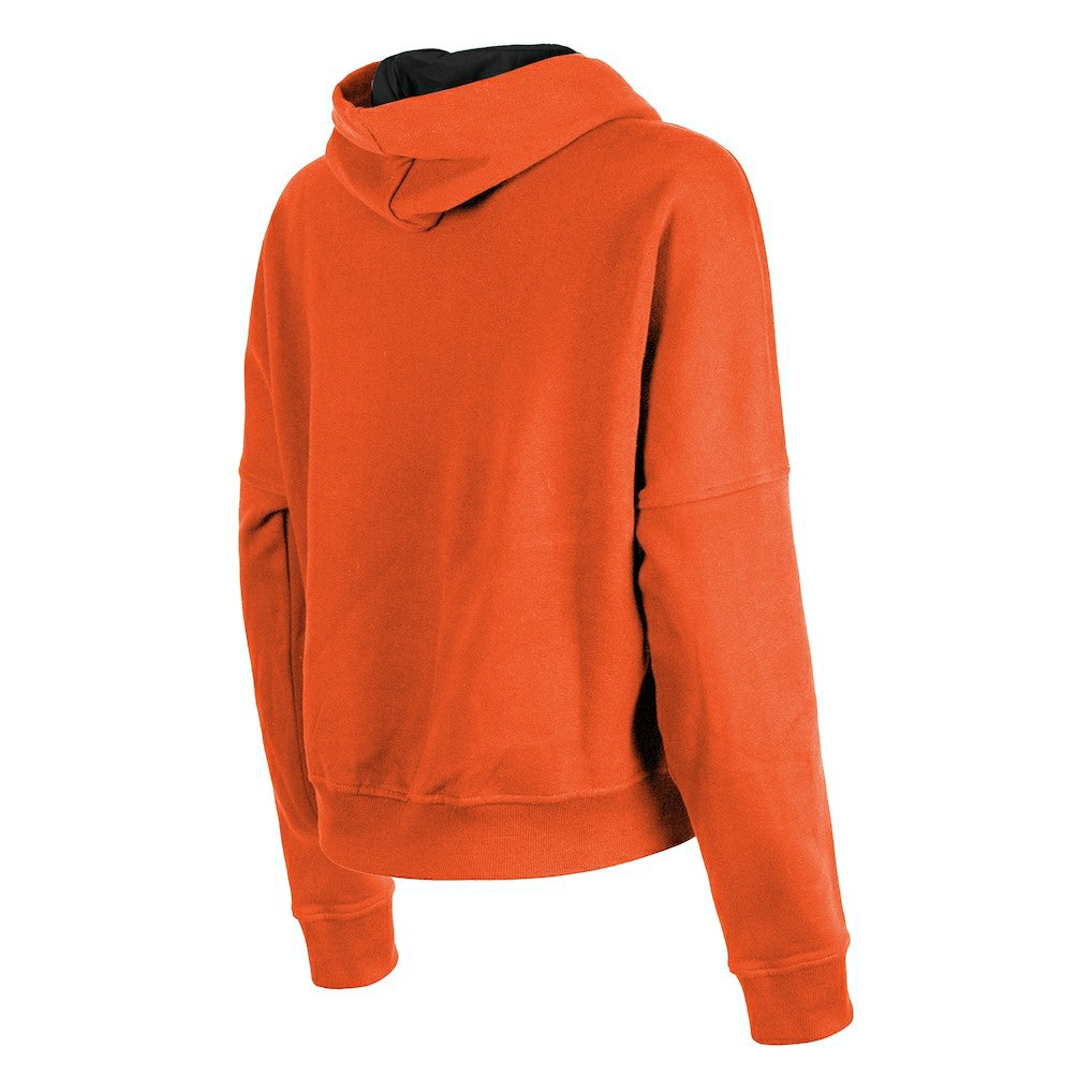 Cincinnati Bengals New Era Women's Boxy Pullover Hoodie - Orange Hoodies