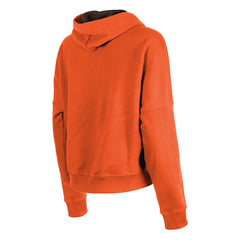Cleveland Browns New Era Women's Throwback Boxy Pullover Hoodie - Orange Hoodies