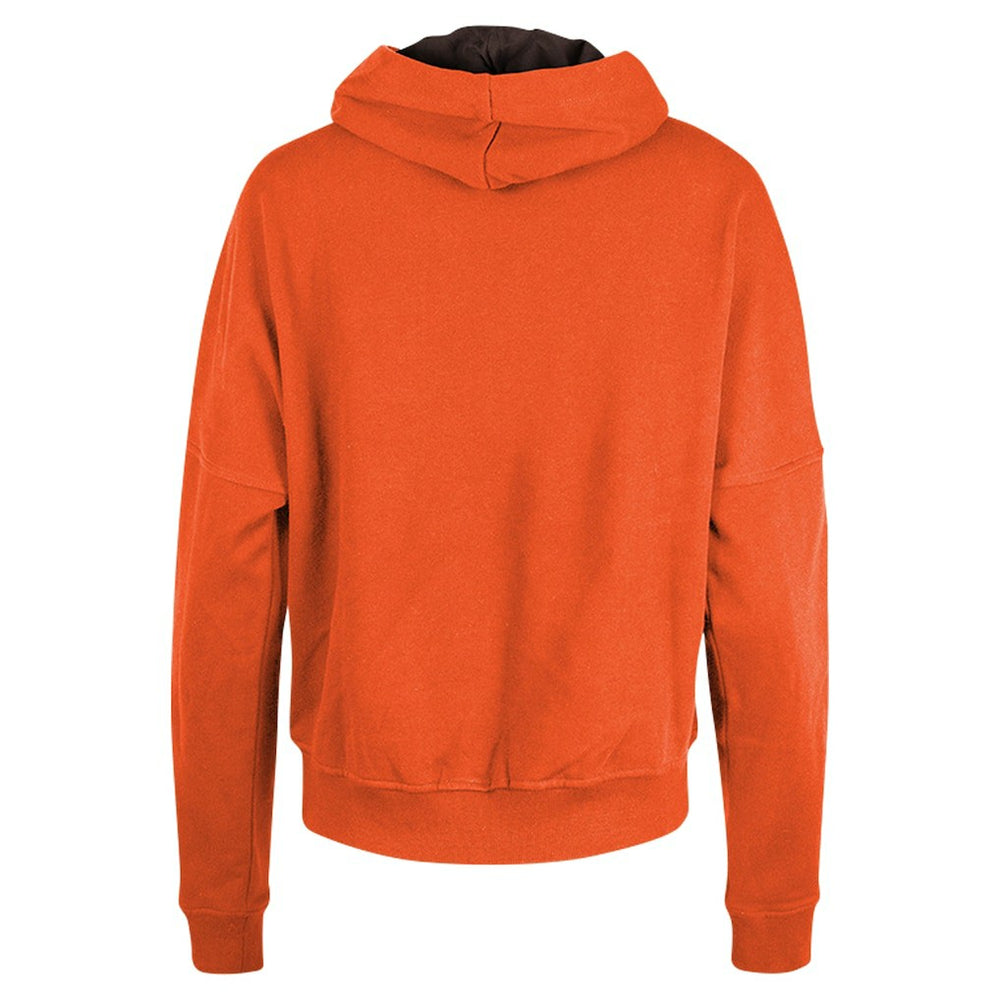 Cleveland Browns New Era Women's Throwback Boxy Pullover Hoodie - Orange Hoodies