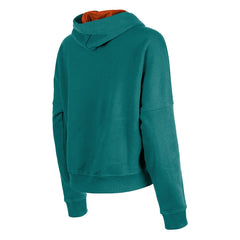 Miami Dolphins New Era Women's Throwback Boxy Pullover Hoodie - Aqua Hoodies