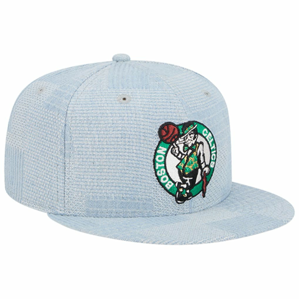 Boston Celtics Injection Denim Patchwork 9FIFTY Snapback Hat Denim - New Era
