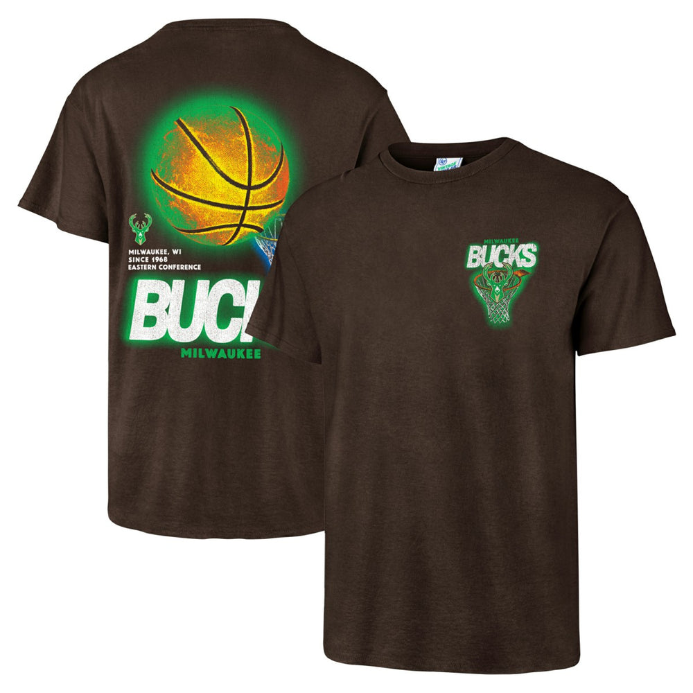 Milwaukee Bucks '47 Vintage Tubular Dagger Tradition Premium T-Shirt Brown - 47 brand