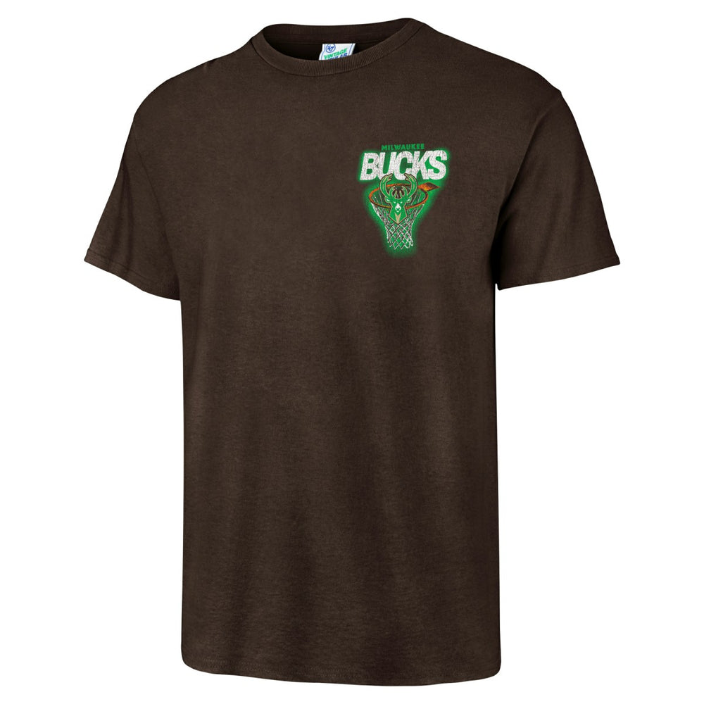 Milwaukee Bucks '47 Vintage Tubular Dagger Tradition Premium T-Shirt Brown - 47 brand