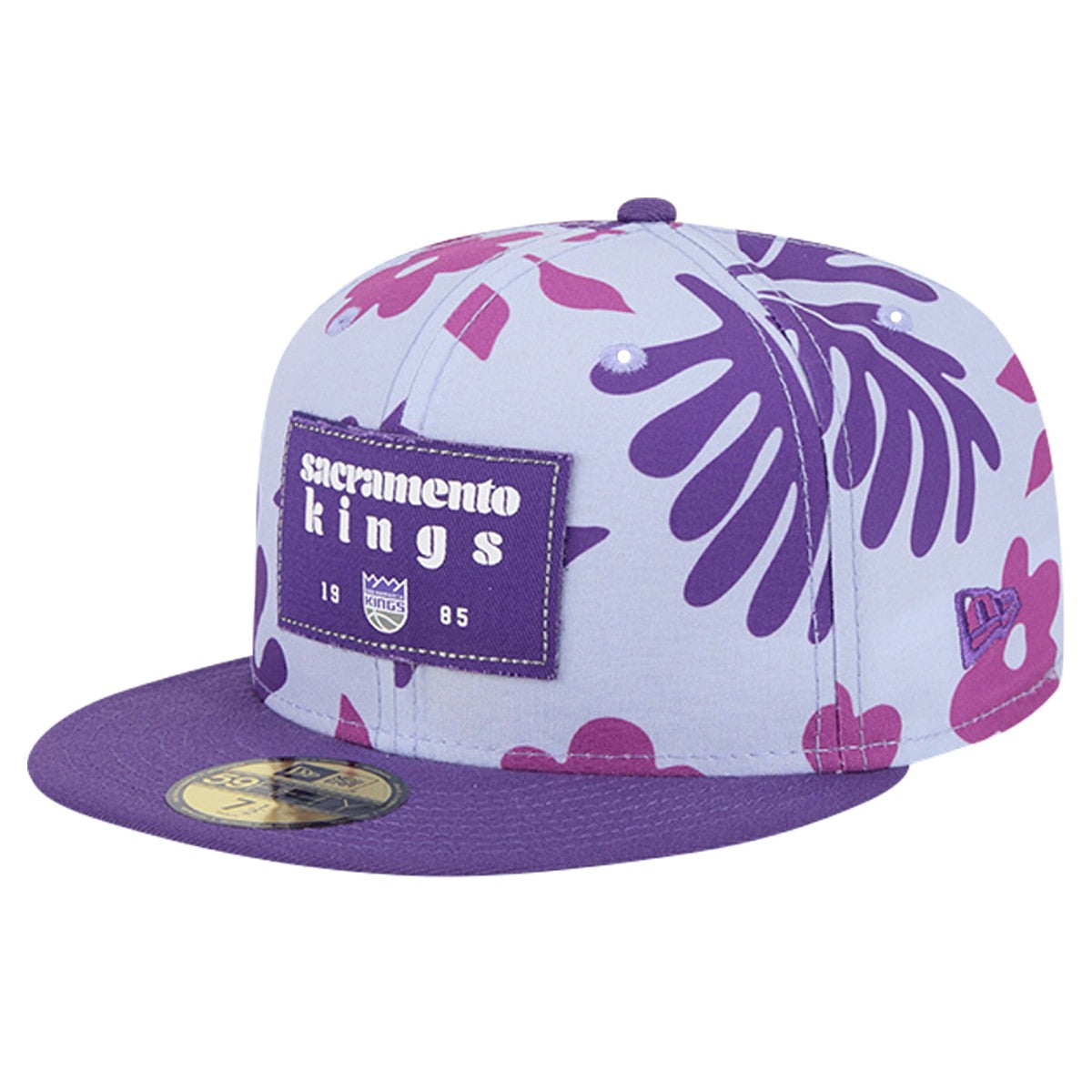 Sacramento Kings Palm Fronds 2-Tone 59FIFTY Fitted Hat Purple - New Era