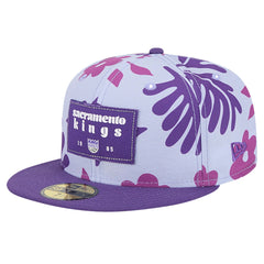 Sacramento Kings Palm Fronds 2-Tone 59FIFTY Fitted Hat Purple - New Era