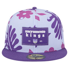Sacramento Kings Palm Fronds 2-Tone 59FIFTY Fitted Hat Purple - New Era
