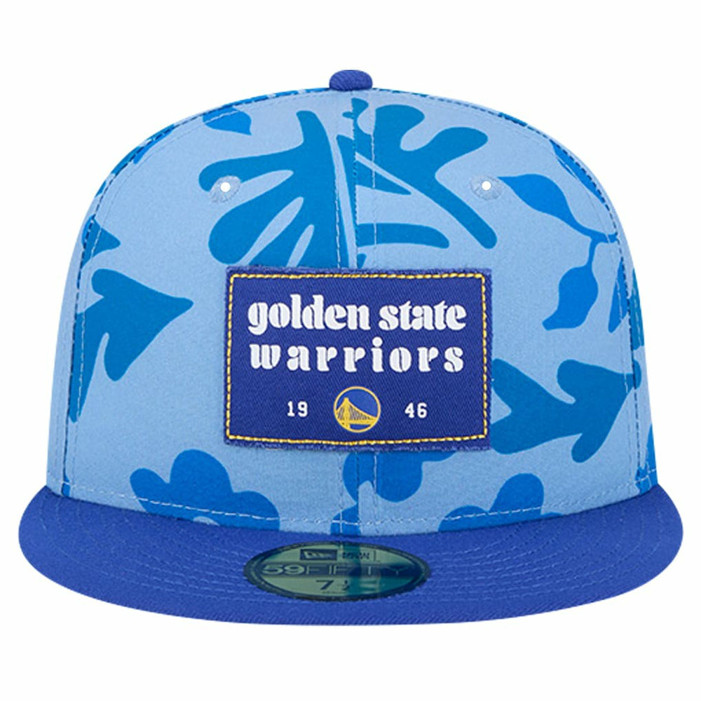 Golden State Warriors Palm Fronds 2-Tone 59FIFTY Fitted Hat Royal - New Era