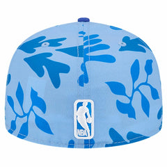Philadelphia 76ers Palm Fronds 2-Tone 59FIFTY Fitted Hat Royal - New Era
