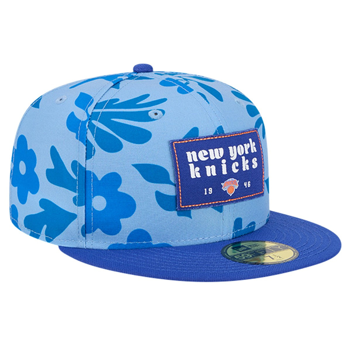 New York Knicks Palm Fronds 2-Tone 59FIFTY Fitted Hat Blue - New Era outlet