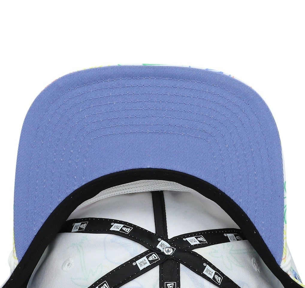 Golden State Warriors Palm Trees and Waves Golfer Adjustable Hat White - New Era