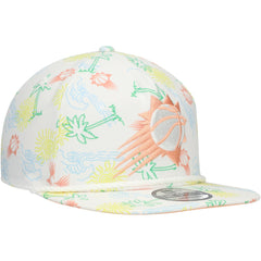 Phoenix Suns Palm Trees and Waves Golfer Adjustable Hat White - New Era