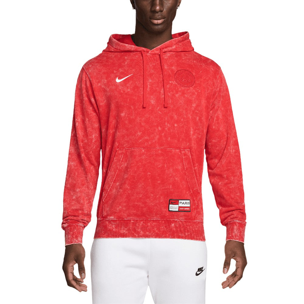 Paris Saint-Germain Club Washed Pullover Hoodie Red - Nike on sale