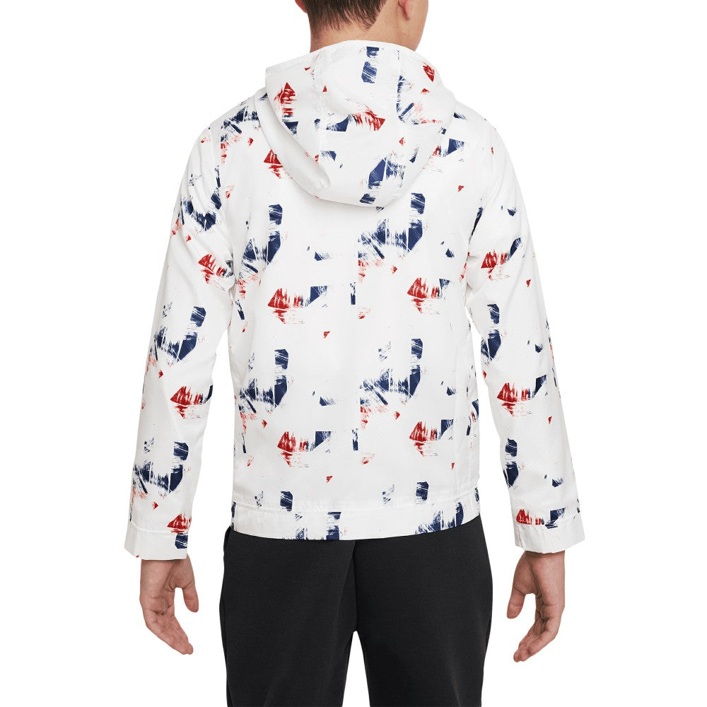 Paris Saint-Germain Youth Amplify Anorak Half-Zip Hoodie Jacket White - Nike discount