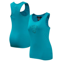 Miami Dolphins Pro Standard Women's Triple Tonal Racerback Tank Top - Aqua Tops